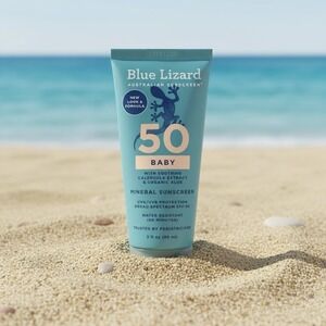 1 Blue Lizard Baby Mineral Sunscreen Spf 50 3 oz  EXP 02/2027  SEALED